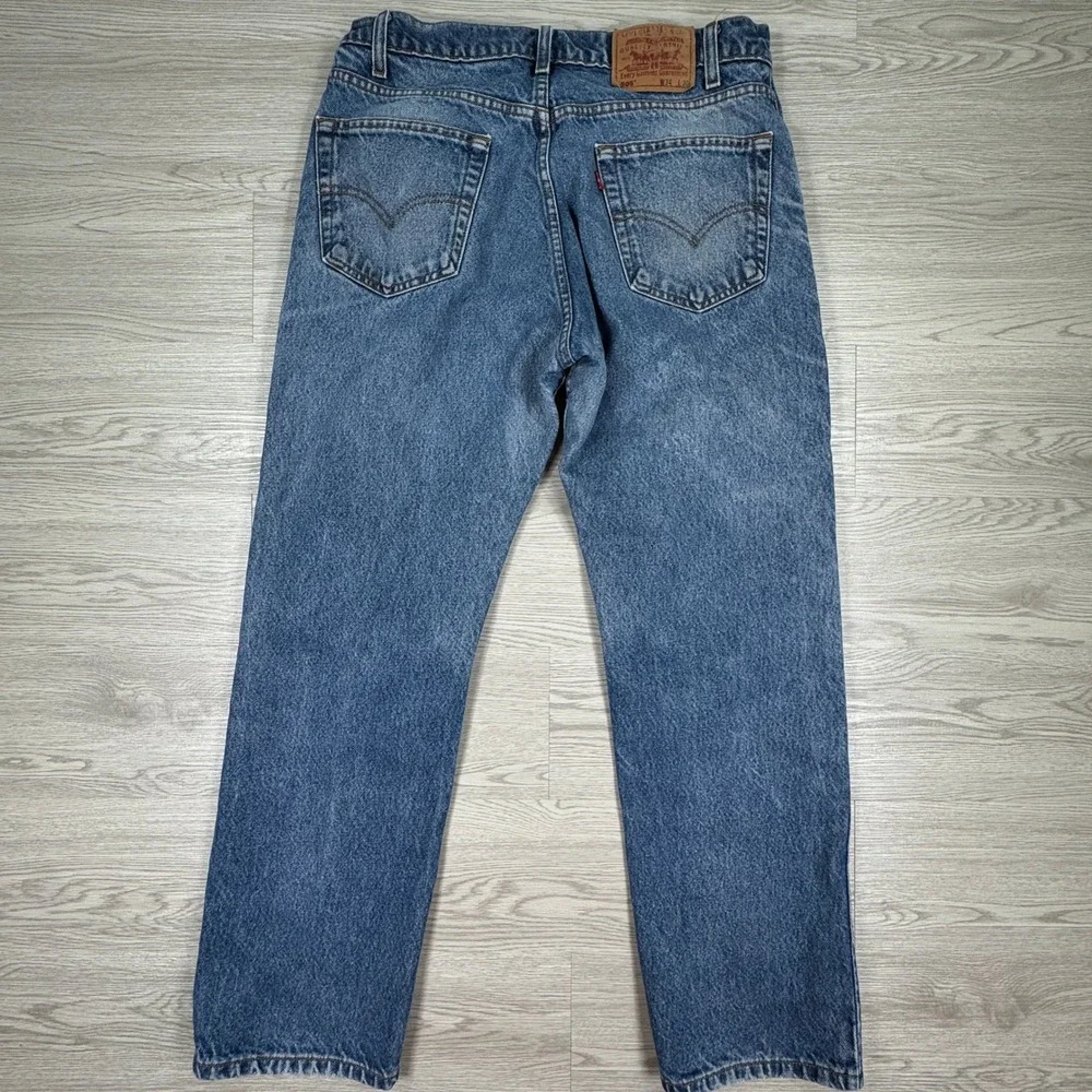 Levi's Men's Jeans‎ 505 Regular Fit Straight Leg Blue W34 L30 Medium Wash Denim